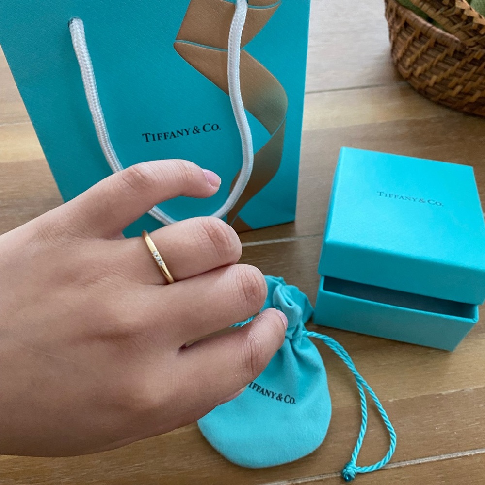 Tiffany and co. Elsa Perreti 3 Diamond Wedding Band Ring